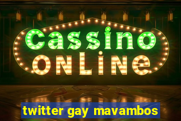 twitter gay mavambos